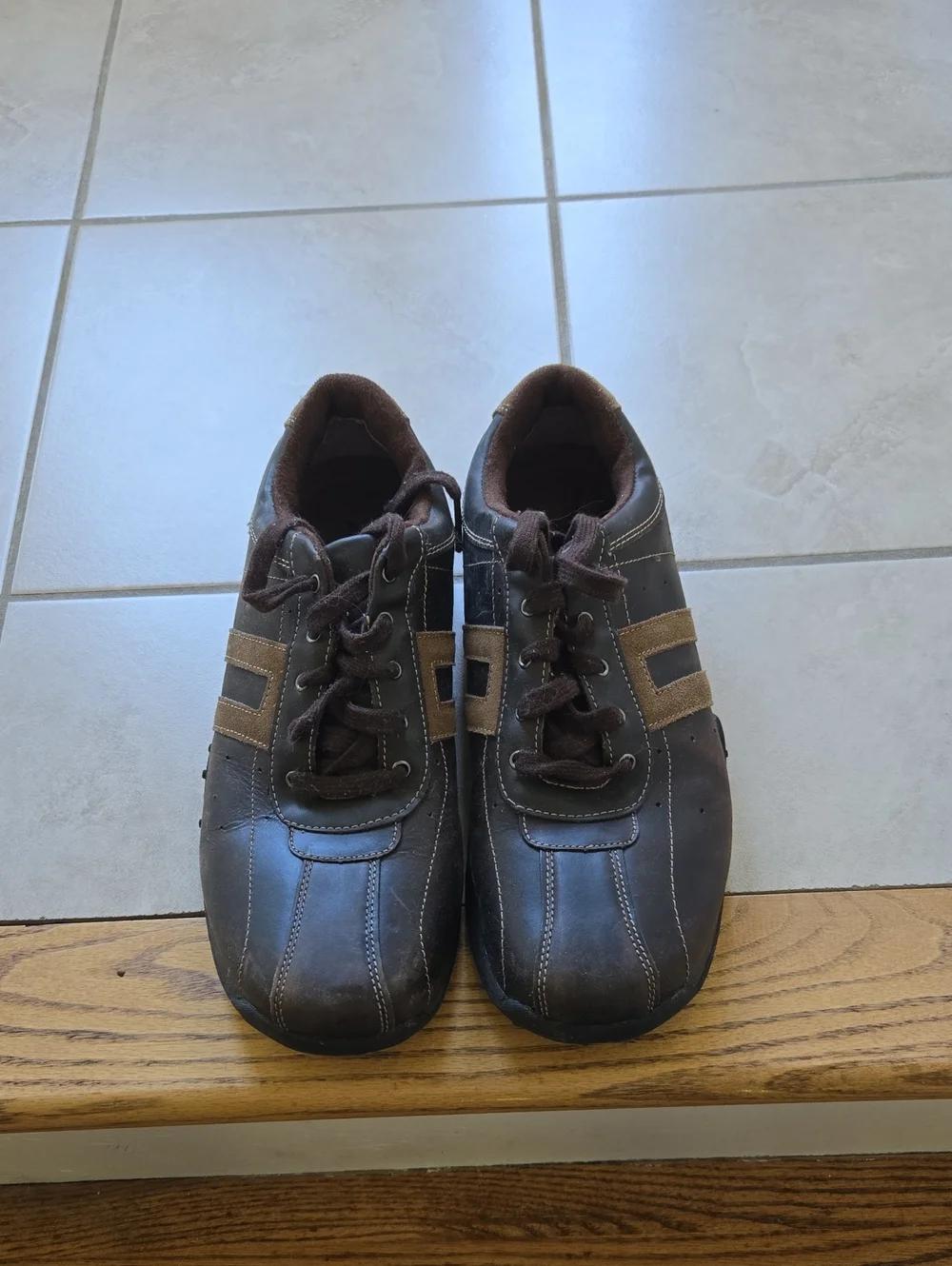 Mossimo Supply Co. Brown and Tan Lace-Up Men's Sneakers Size 12